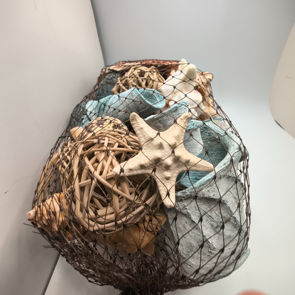 Coastal Seashell Bathroom Decor Beach Shells in Bag Nautical Home Decor - Picture 6 of 11